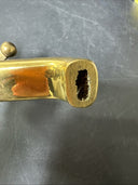 Vintage BRASS BATH HOT & COLD KITCHEN SINK BASIN CROSS HANDLE TAPS OLD