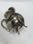 Silverplate Water Pitcher with Ice Guard and Claw Feet