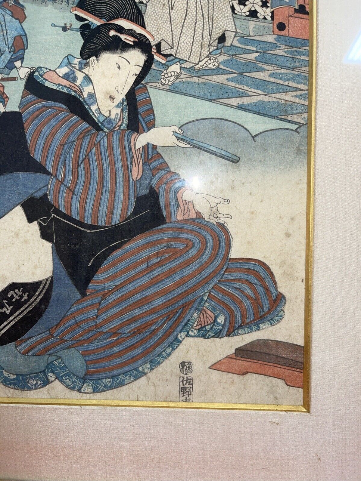 RARE JAPANESE WOODBLOCK PRINT UTAGAWA KUNISADA(1786-1864) Act 4