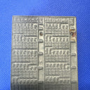 Vintage Letterpress Block / Cut 1963 Calendar