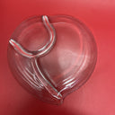 Vintage Peach Fruit Shape Clear Glass Snack/Sauce Dishes ~ Set of 8