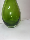 Contemporary Green Handblown Vase 8”H