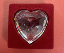 Swarovski Memories Crystal Clear Heart Paperweight with Mini Clear HEARTS