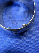 Lovely Vintage Sterling Silver Hinged Bangle Bracelet 37.5g