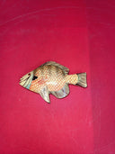 Vintage hand painted wood carved tropical fish Lot 4