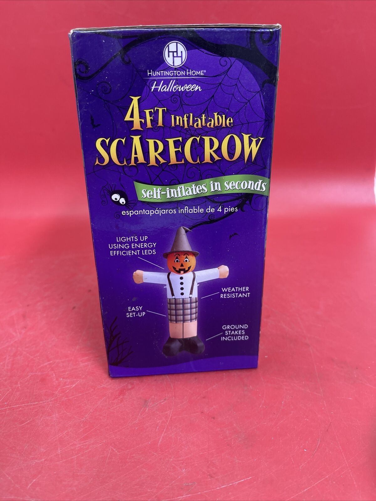 Huntington Home 4Ft Inflatable Scarecrow - Brand New