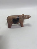 Hippo Figure Carved Stone Soapstone Hippopotamus Kenya African Decor Animal