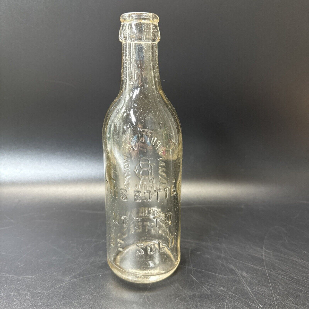 Vintage Ramapo Bottling Works Suffers, N.J. Registered Glass Bottle