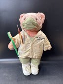 Vintage 1990s Doctor Teddy Bear 13.5”