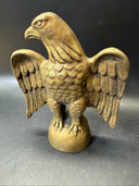 Old Cast Iron EAGLE PAPERWEIGHT Figural Metal Bird 5 1/4”