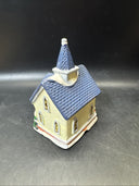 Vintage Christmas Village Cottage Tea Light Candle Holders Lot of 3 *1