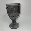 Weddingstar Vintage Inspired Pressed Glass Goblet, Black 10oz Lot 4