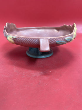 Roseville Pottery Pink Peony Bowl Console Bowl