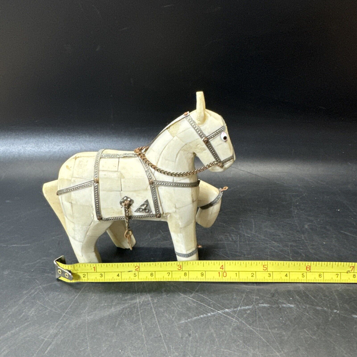 Decorative Sculpture Of Horse Made Of Bones