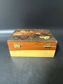 Vintage Wooden Trinket Jewelry Box/ Lot Of 2