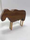 West Elm Wood Animal Decorative Decor Statue