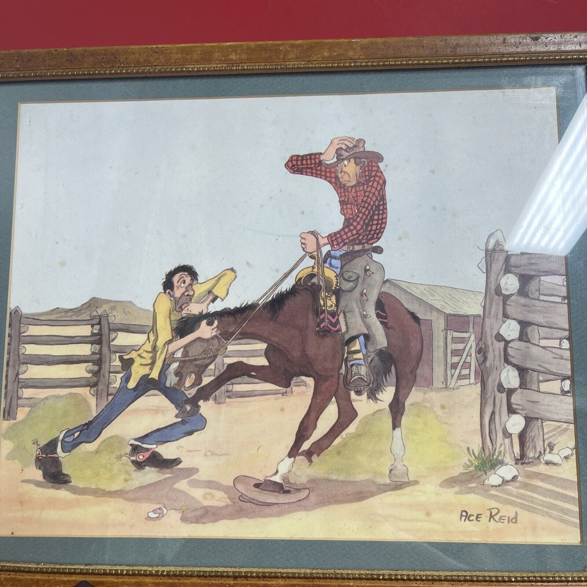 Vintage Ace Reid Wall Art