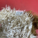 TY Puppy Dog Plush Brown Kids Brown Toffee Shaggy Terrier Stuffed Toy Animal 