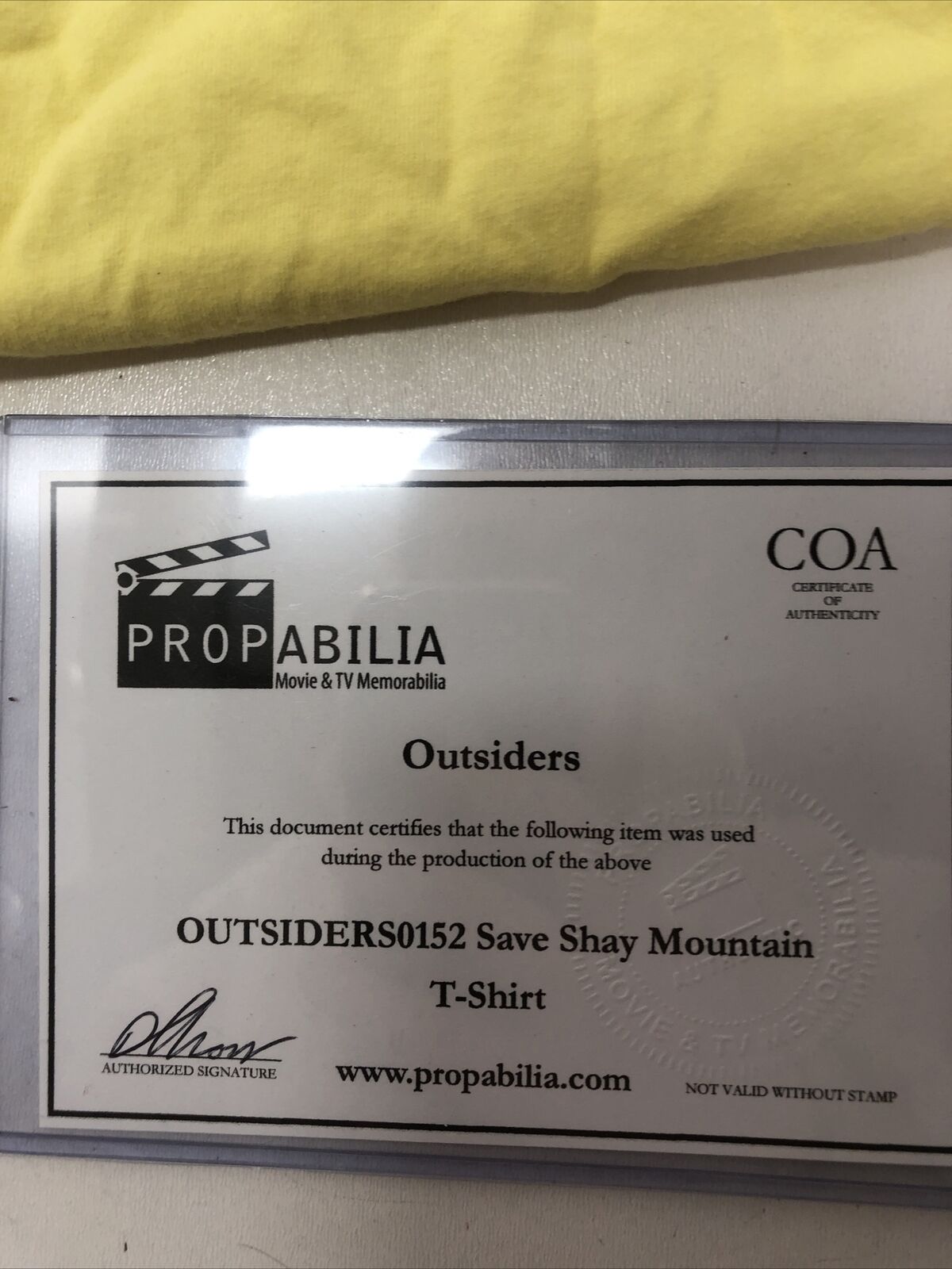 Outsiders 0152 Save Shay Mountain T-Shirt XL Original TV Costume