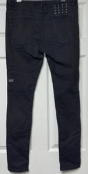 KSUBI Jeans Mens 34 Black Van Winkle Ace Button Fly Stretch