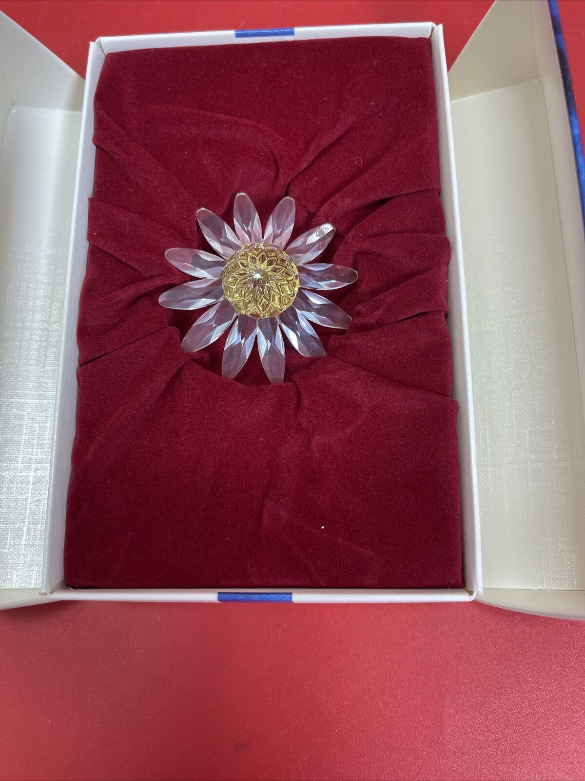 SWAROVSKI YELLOW MARGUERITE NIB RENEWAL GIFT 8609