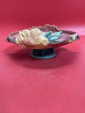 Roseville Pottery Pink Peony Bowl Console Bowl