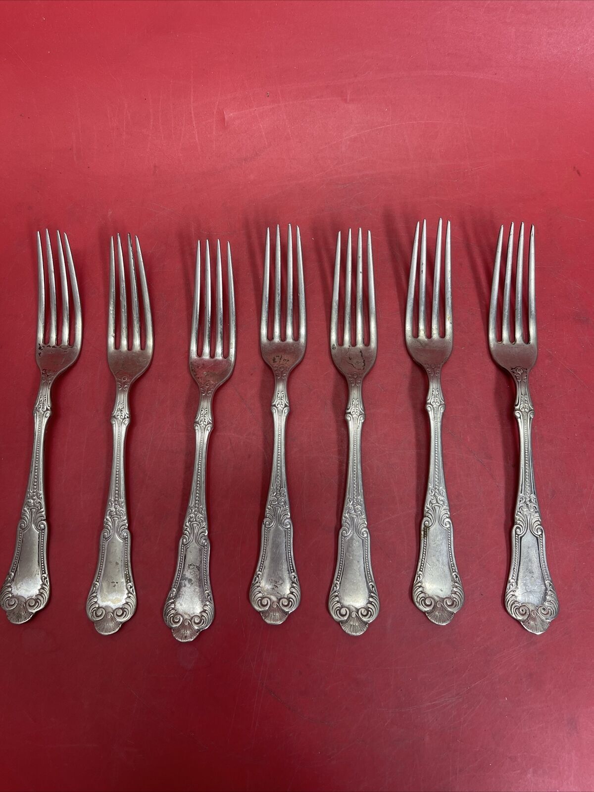 1847 Rogers Bros  Plate 7-5/8” Dinner Forks Lot 7