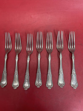 1847 Rogers Bros  Plate 7-5/8” Dinner Forks Lot 7