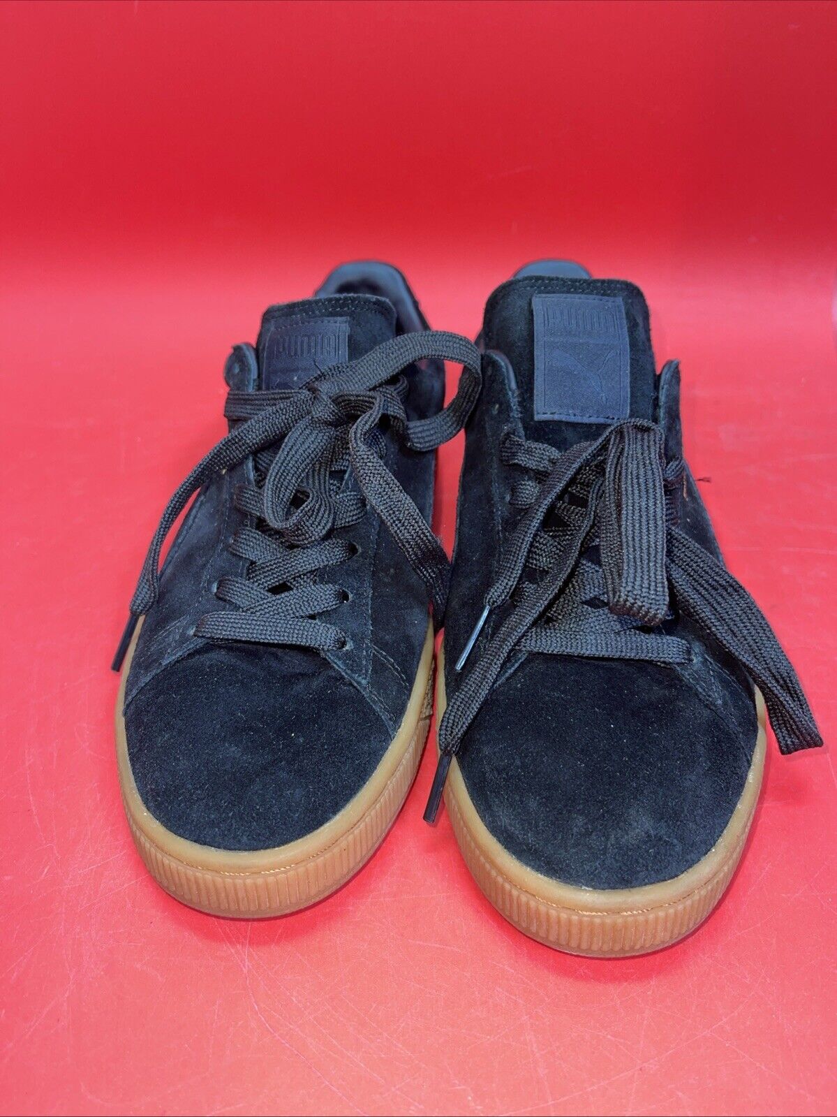 Puma Shoes Mens 7 Suede Winter Gum Black-Team Gold   360987 01