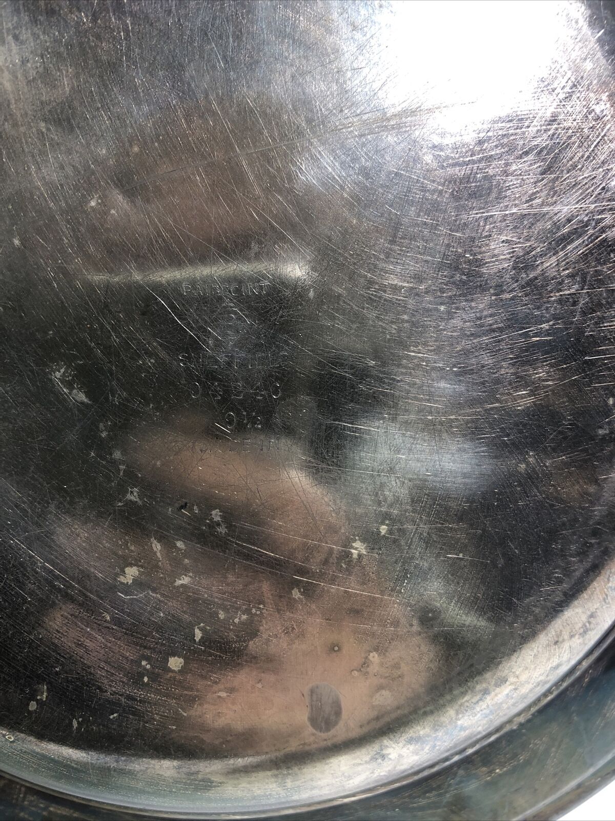 Silver Plate Serving Dish with Makers