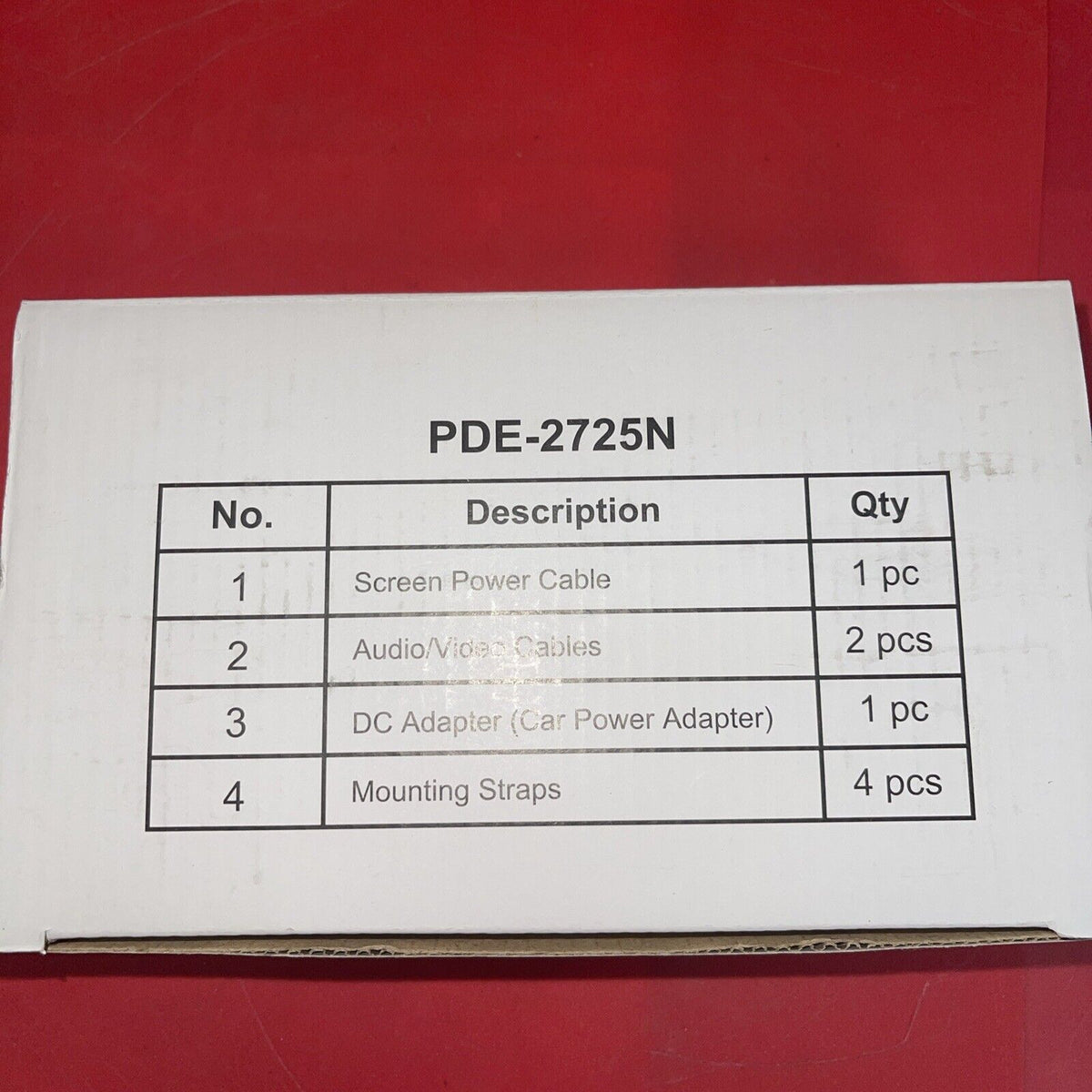 Emerson Two Screen 7" car DVD player PDE-2725N No Tested!