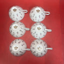 Harmony House Fine China Rosebud Pattern Japan Lot 6 Tea Cup & 6 Saucer