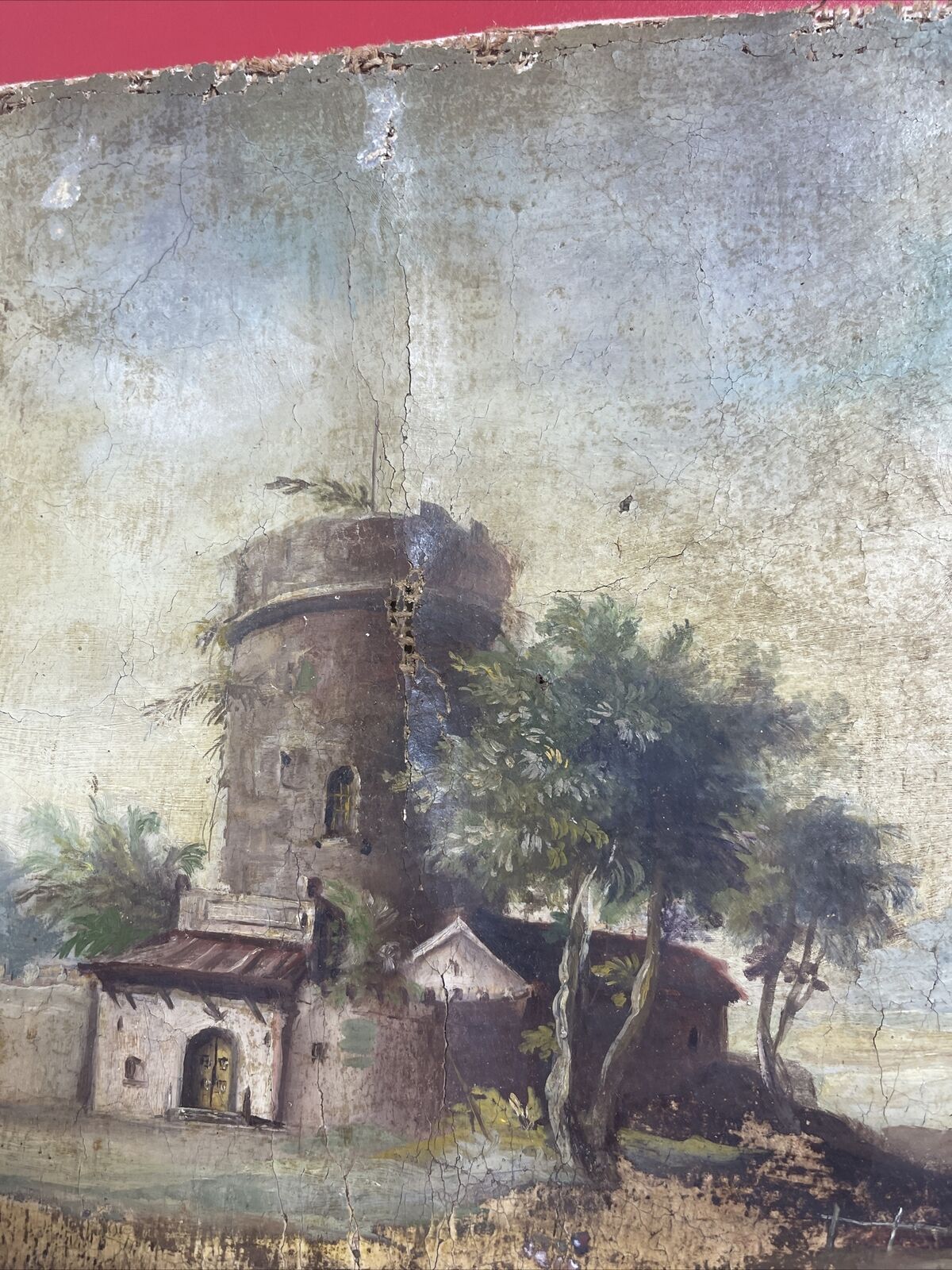 Antique Oil Painting.Landscape