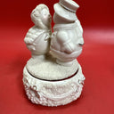 Home Collection Musical Ivory Bisque Snow Couple