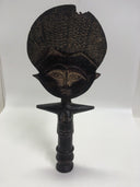 Vintage African Hand Carved Woman Statue.  Possibly Ghanaian.