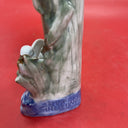 Majolica Swan & Cattails Bud Vase 7” Tall Made in Germany Signed & Numbered