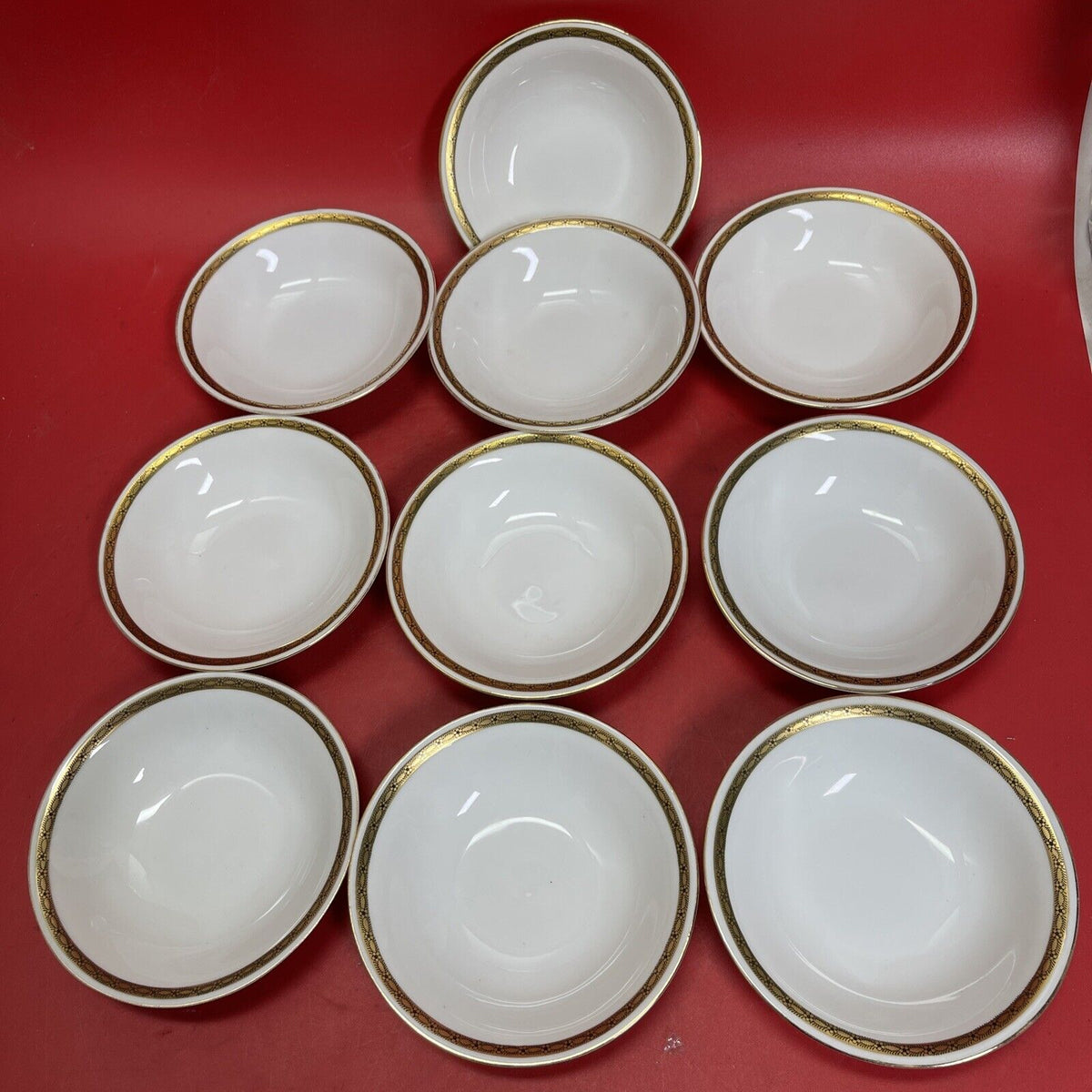 Antique MZ Austria Kaiserin Maria Theresia Carlsbad China Desert Plates 5” Lot10