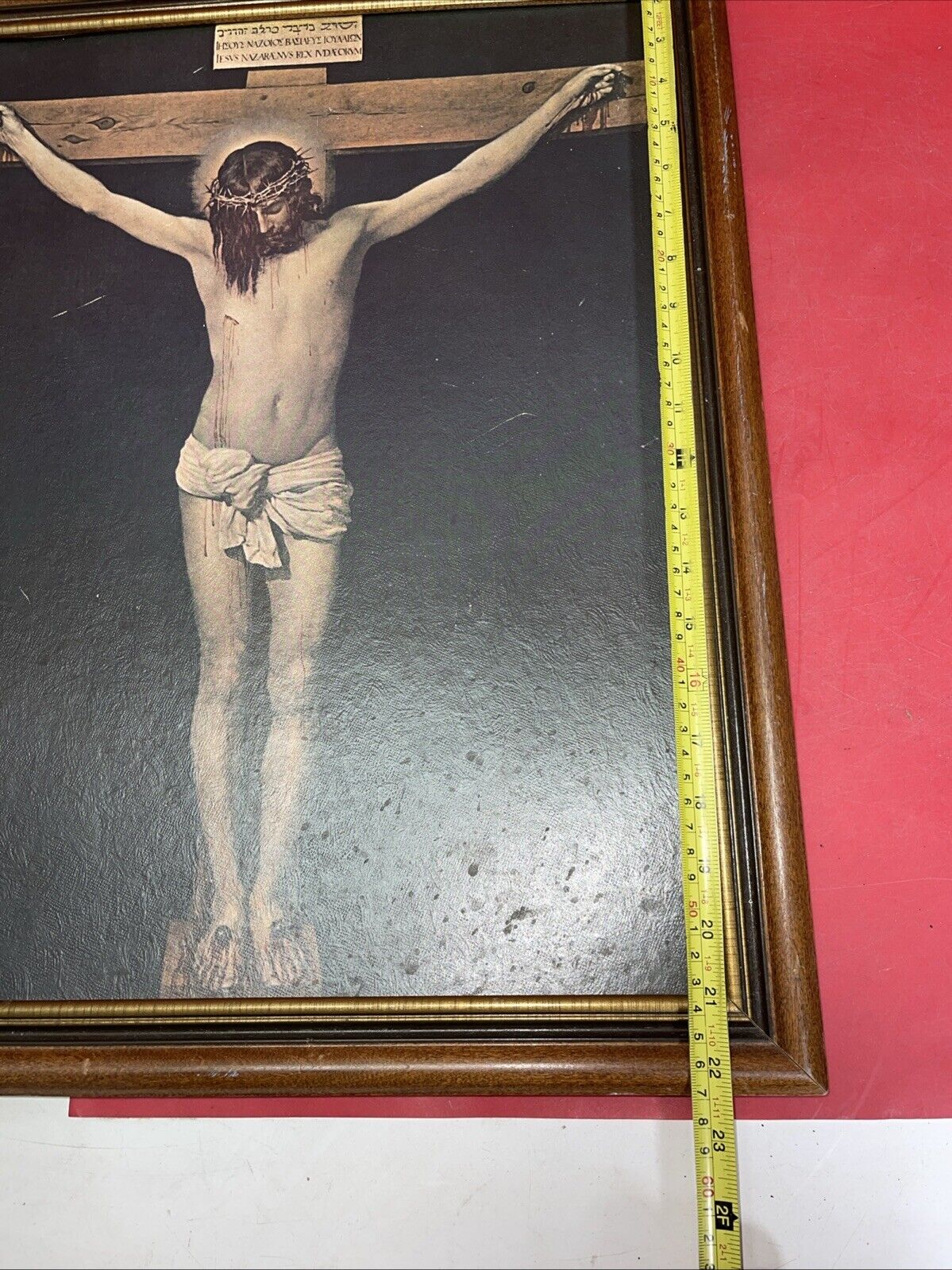 Vintage "Christ on the Cross"  — Fine Art Print 20”x16”