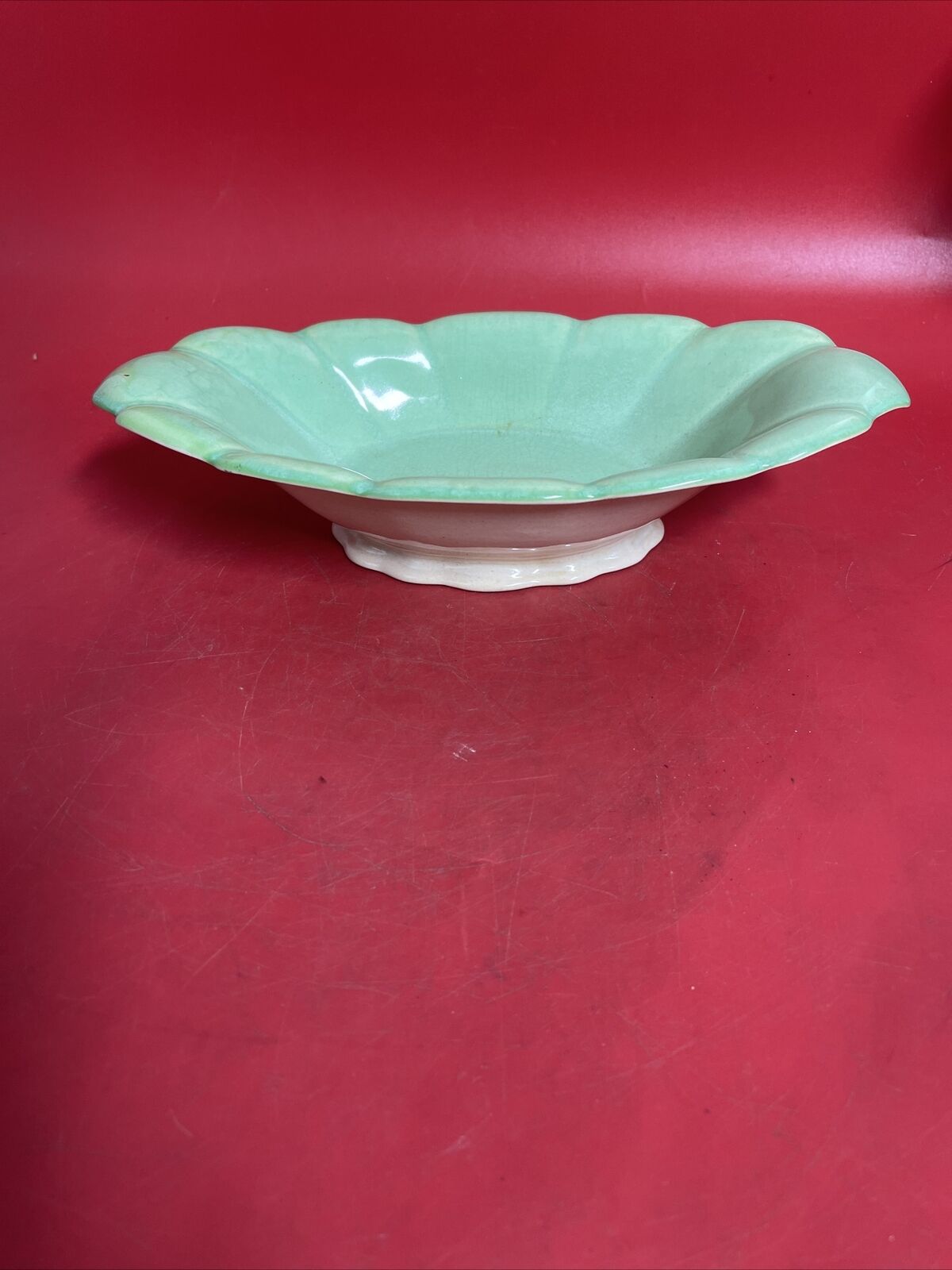 Vintage COWAN Art Deco Modern Art Pottery Console Bowl c.1930s