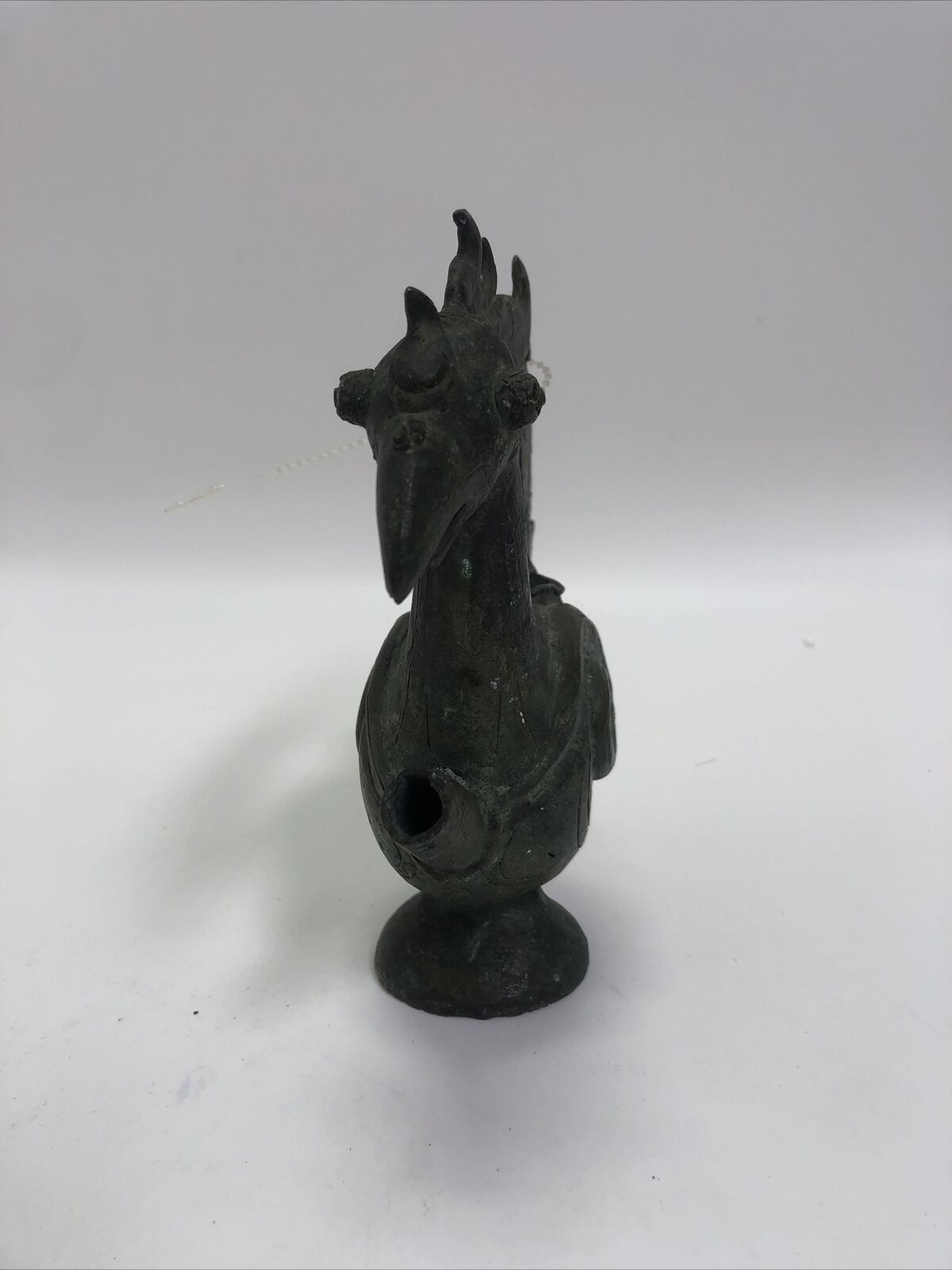 Ancient China Bronze Ware Dynasty Phoenix Bird Zun Wine Vessel Tea Pot