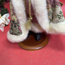 Santa Claus robe with fur trim in the shape of a Christmas tree