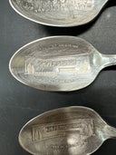 1939 NEW YORK WORLD'S FAIR Lot 4 souvenir spoons WM.ROGERS MFG CO SILVERPLATE