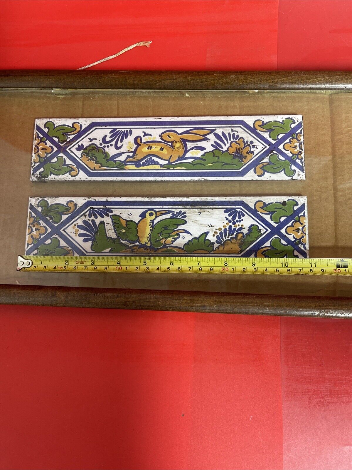 Antique Islamic Tile Zandleh Dynasty 1852 Circa