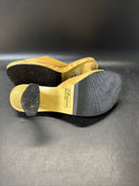 Splash Platform Chunky Wood Heel Sandals Size 8.5