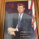 Vintage Picture Of John F. Kennedy With Famos Quote Ask Not.