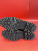 Time And Tru Womens Size 11 Boots Memory Foam Black With White Faux Shearling.