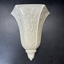Lenox Masterpiece Porcelain Ivory Iris Wall Pocket Vase/Sconce Gold Trim