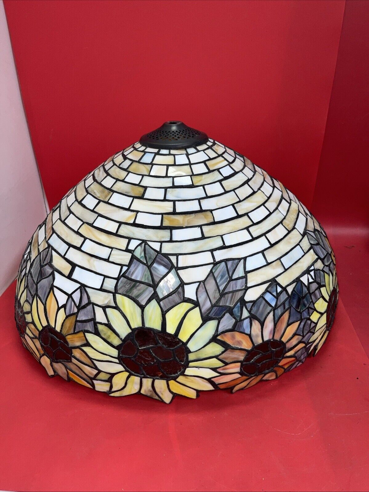 *RARE* Dale Tiffany Art Nouveau Vintage Stained Glass Office/Library Lamp