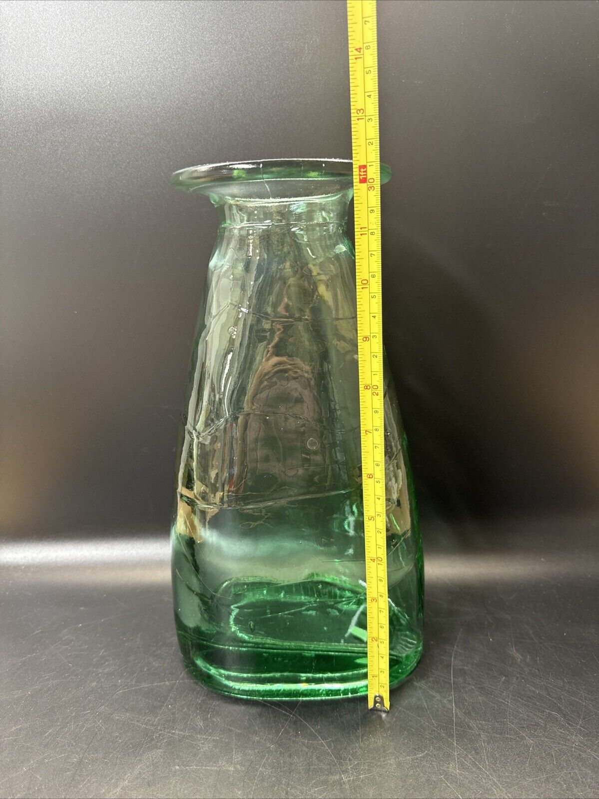 Oversized Art Glass Sculptural Vase Vessel