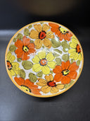 Vintage Floral Serving Bowl 10’/ Italy